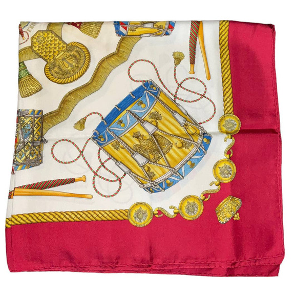 Hermes Hermès “Les Tambours” Silk Scarf 90cm Square - Picture 7 of 16